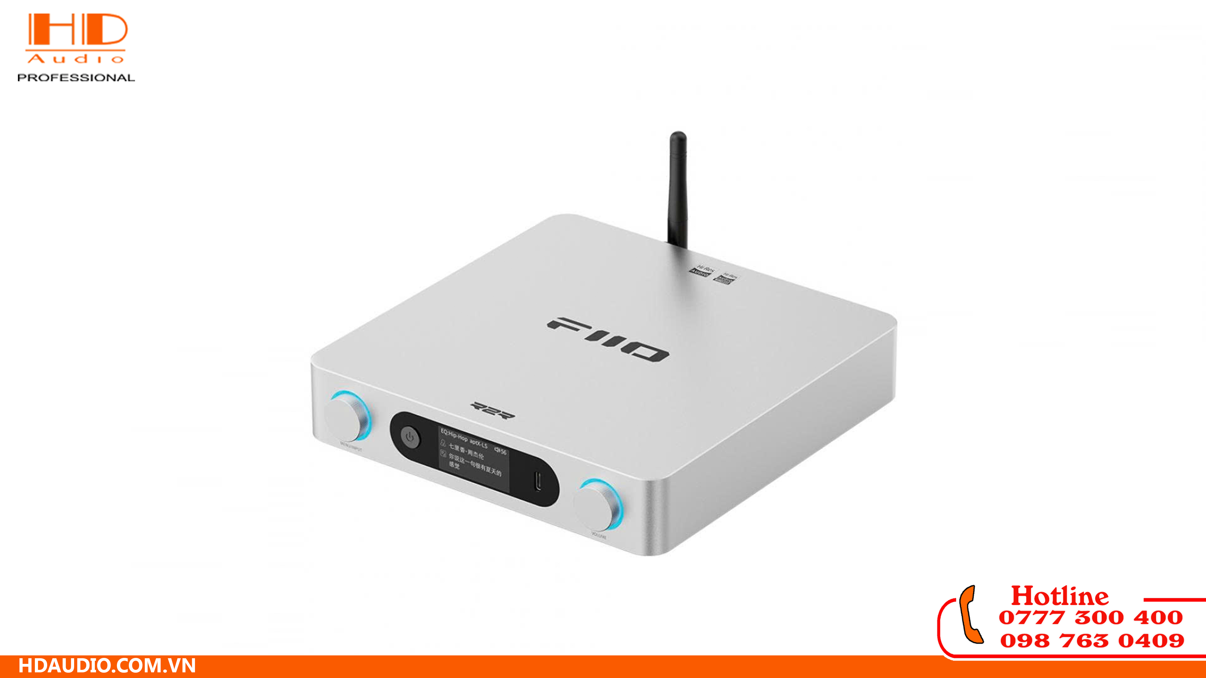 FiiO BR15 R2R - Bộ Thu Bluetooth Hi-Res DAC R2R Cao Cấp, Hỗ Trợ aptX Lossless & LDAC